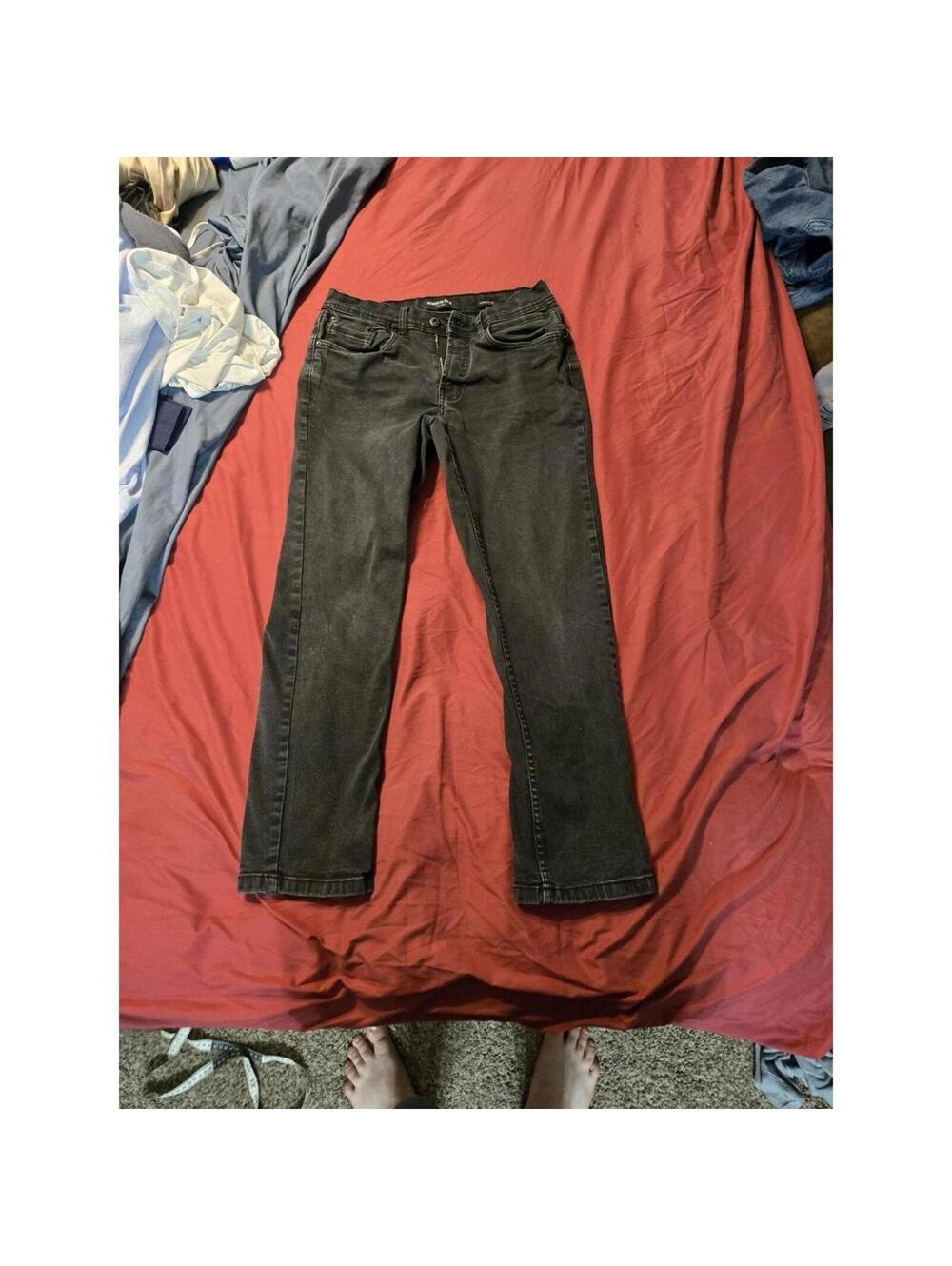 Kenneth Cole Black Jeans Mens 30x30 Athletic Fit Stretch Denim